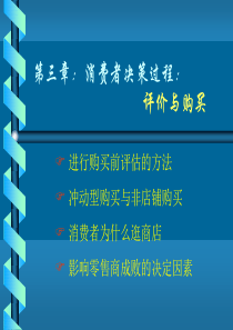 消费者行为学第3章---评价与购买