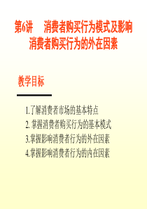 消费者购买行为模式及影响消费者购买行为的外在因素