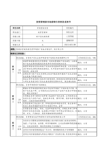 信托投资公司投资管理部市场营销专责职务说明书