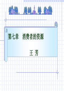 第七章消费者的资源