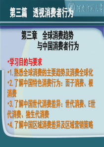 第三章全球消费趋势与中国消费者行为