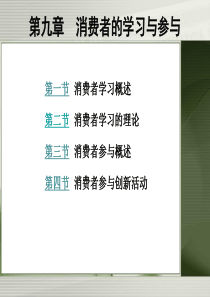 第九章消费者的学习与参与