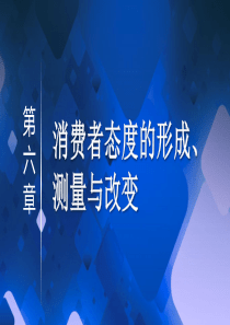 第六章消费者态度的形成、测量和改变