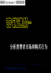 营销进阶——消费者市场和购买行为