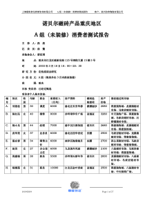 重庆消费者测试记录报告A-未装修OVER