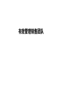 有效管理销售团队PPT（PPT56页)