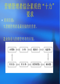 营销管理者综合素质的十力要求