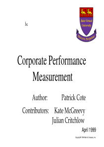 贝恩业绩评估-CorporatePerformanceMea