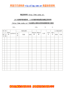 部门销售管理月报表(DOC1)(1)