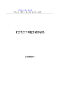 雅戈尔集团公司关键业绩评估指标体系-29页