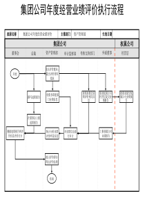 集团公司年度经营业绩评价执行流程