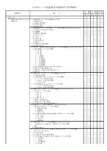 CADー技能审査(建筑部门)基准细目