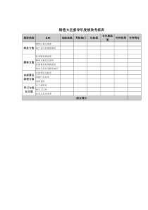 销售大区督导年度绩效考核表