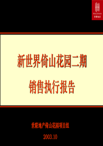 世联-深圳-新世界倚山花园二期销售执行报告共106页第一部分（1-54页）