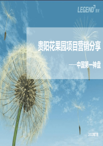 大盘营销案例贵阳花果园项目营销分享