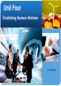 EstablishingBusinessRelations建立业务关系外