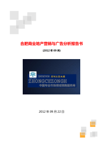 合肥商业地产营销与广告分析报告书