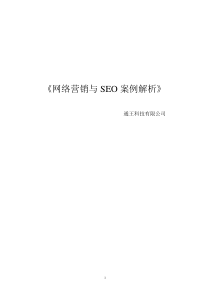 网络营销与seo案例详解