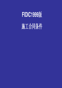 FIDIC施工合同条件(具体条款的解释)