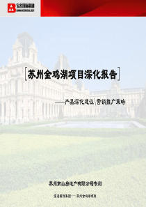 苏州金鸡湖项目产品深化建议及营销推广报告42页-1.7M