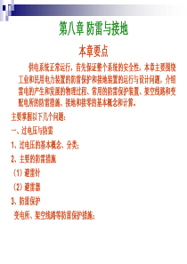 华工自动化企业供电第8章防雷与接地