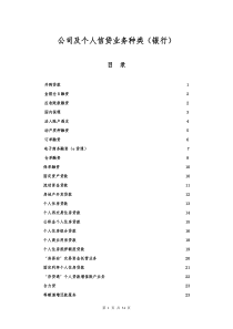 公司及个人信贷业务种类(银行)（DOC34页）