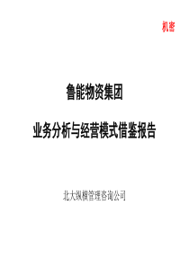 北大纵横-鲁能物资-集团业务分析与经营模式借鉴报告