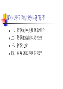 商业银行的信贷业务管理1