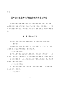 国库会计数据集中系统业务操作规程(试行)（DOC53页）