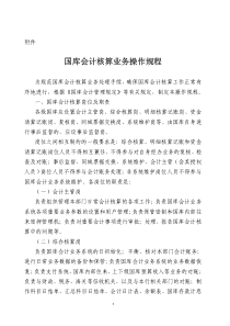 国库会计核算业务操作规程