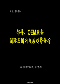 部件、OEM业务国际及国内发展趋势分析32