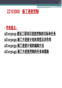 XXXX二建第三章施工进度控制