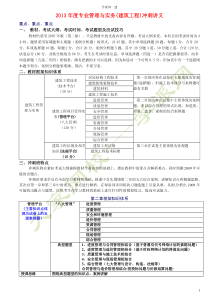 XXXX一建-实务(建筑工程)冲刺讲义