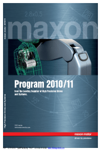 MAXON-电机完全手册(全系列)-MAXON-MOTOR-完全手册1