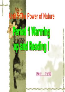 unit5-the-power-of-nature--reading-公开课ppt