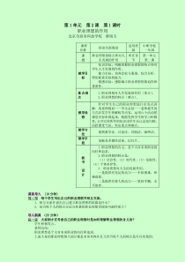 第一单元-第2课-职业理想的作用(一)教案