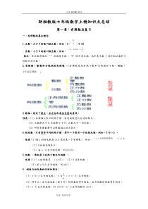 新湘教版七年级数学上知识点总结