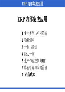 企业资源规划第二部分-ERP内部集成的应用