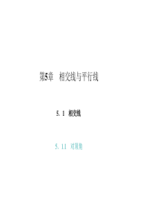 原七年级数学上册-5.1.1-对顶角习题课件-(新版)华东师大版