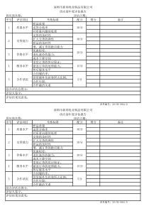 供应商年度评估报告