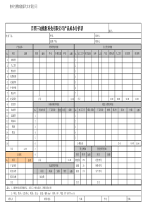 产品成本构成分析表