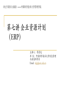 企业资源计划(ERP)