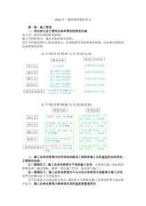 X年二建施工管理冲刺资料word2003版