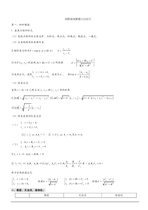 圆锥曲线知识点总结与经典例题