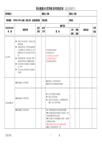 OHSAS18001标准职业健康安全内审检查表