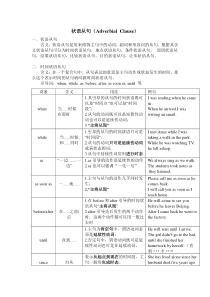 外研版英语九上状语从句复习