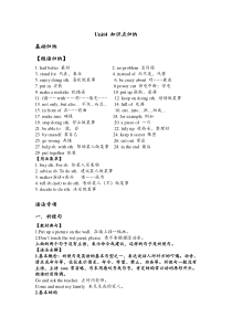 牛津英语-8A-unit4知识点