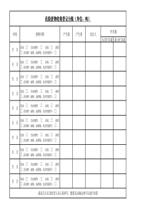 危险废物登记台账