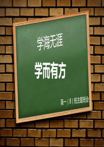 学习方法指导主题班会