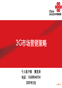 3G市场营销策略